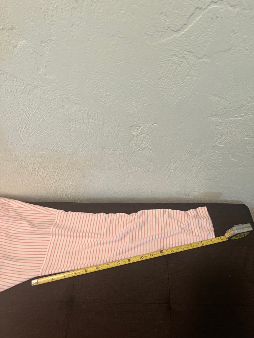 #1766**cabi Pink Striped V-Neck Long Sleeve Top - Picture 5 of 12